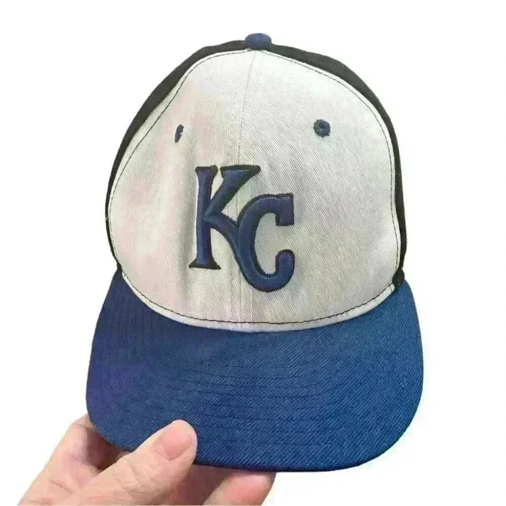 Kansas City Royals New Era Blue White One Size Fits Most 9Fifty Baseball Hat Cap
